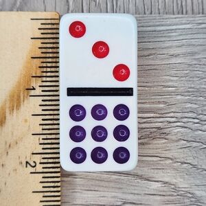 3:9 Replacement Dominoes Large Dot Shiny Color 2 X 1 X 5/8th